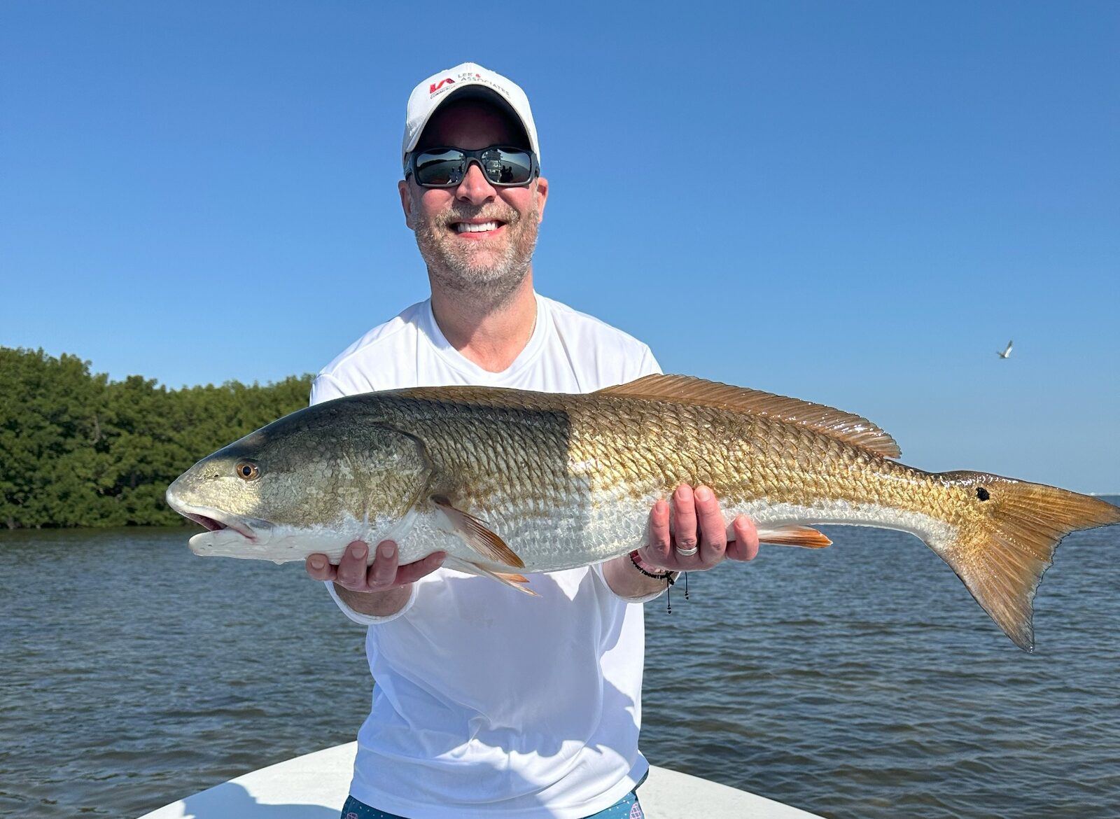 Angler with a Tampa Bay redfish