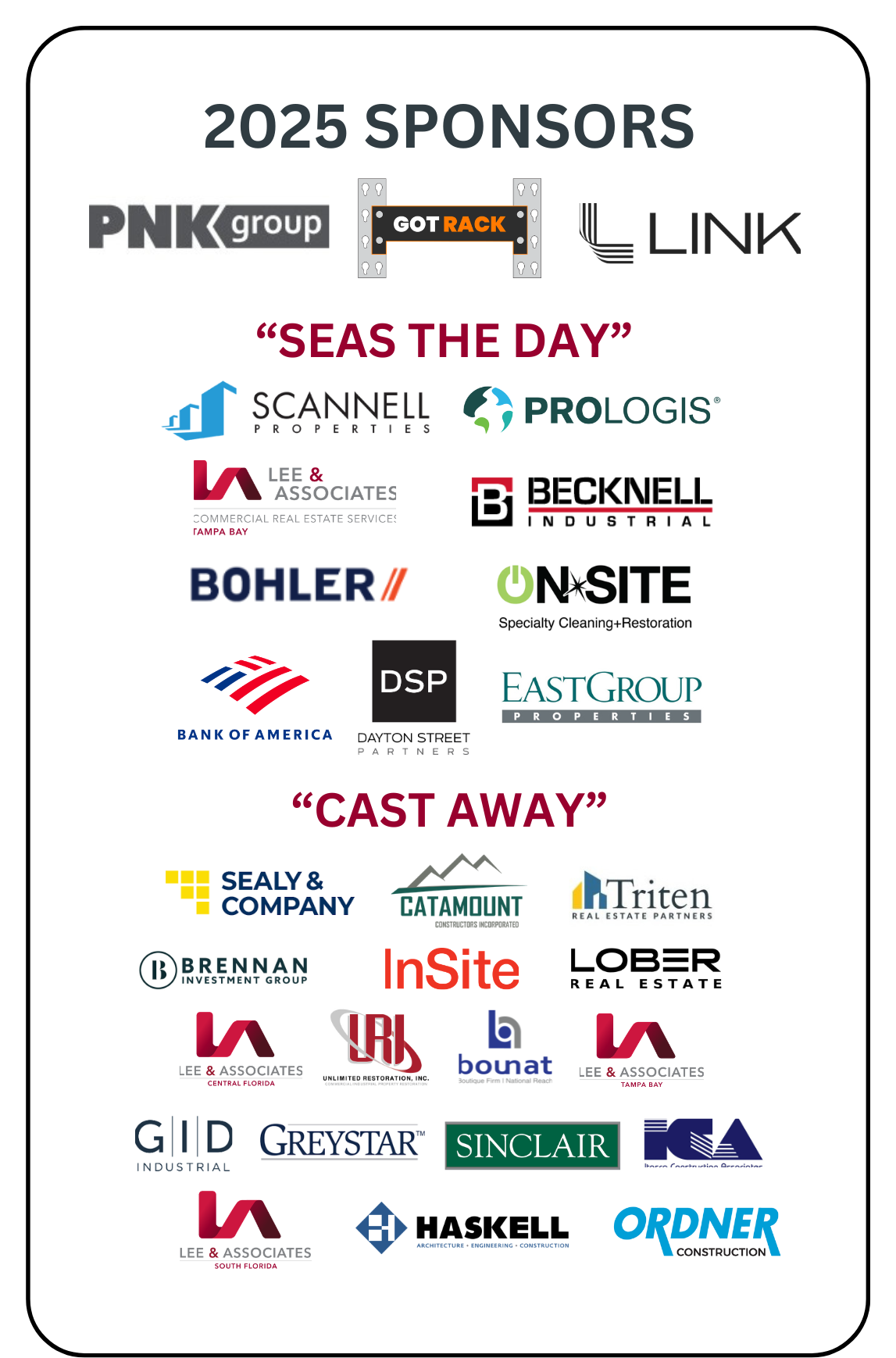 Thank you to the 2025 Get Hooked Fishing Tournament sponsors